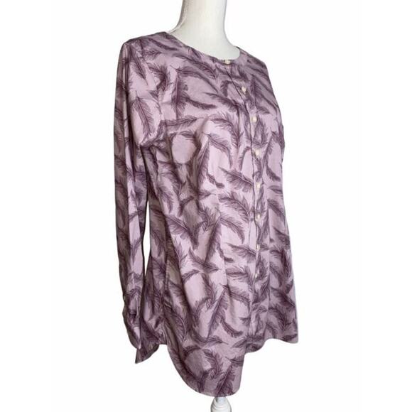 2/$25  Large L • Duluth Trading Shirt Wrinklefighter Tunic Blouse with Pockets - Picture 7 of 7